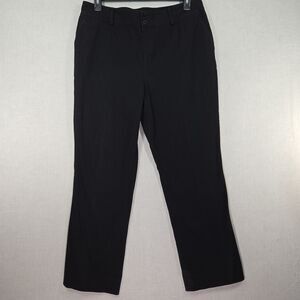 Lauren Ralph Lauren Womens Size 14 Black Dress Pants Straight Leg Stretch Career